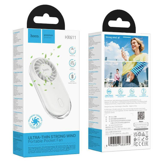 Hoco Handheld Fan White 08UNI5549