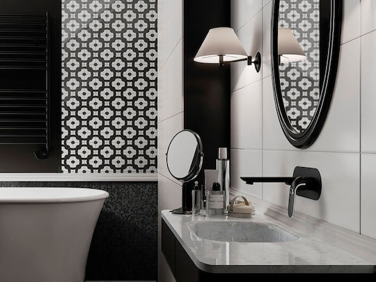 Laveo Set De Mixere Și Guriță Robineți Încorporați Pentru Lavabo Negru