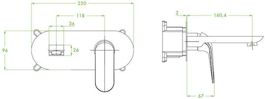 Laveo Set De Mixere Și Guriță Robineți Încorporați Pentru Lavabo Alb Laveo Set De Mixere Și Guriță Robineți Încorporați Pentru Lavabo Alb