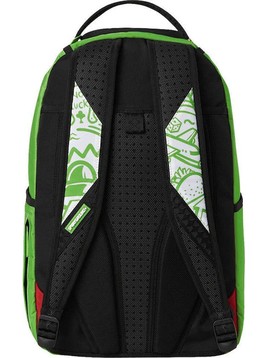 Sprayground School Backpack Junior High-High School with Water Bottle Holder Money Bear Disruptor 29 x 15 x 45cm