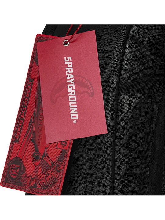 Sprayground Shark Central Черна Бродирана Акула Ученическа Раница за Гимназия SHARK CENTRAL BLACK EMBROIDERED SHARK 29 x 15 x 45.7см