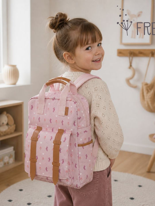Fresk Seahorse School Backpack Pink