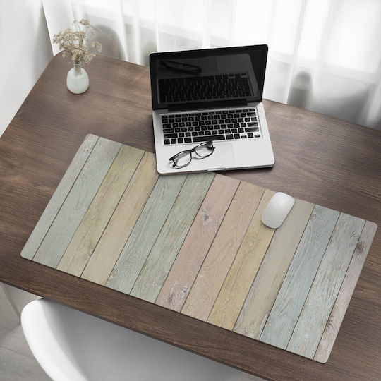 Antirutschmatte Schreibtischunterlagen Design Pastell Vertikale Planken 100x50 cm