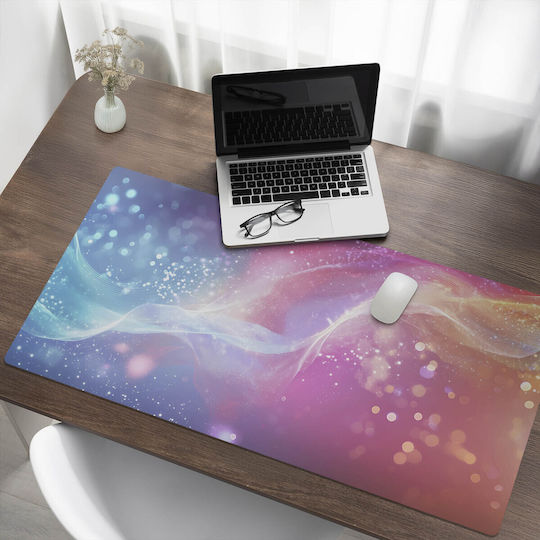 Covoraș De Birou Din Vinil Model Multicolor Val De Lumină 120x60 Cm