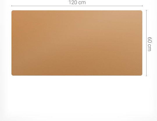 Tulup Schreibtischunterlagen Vinyl Elegantes Druck Orange 120x60 Cm