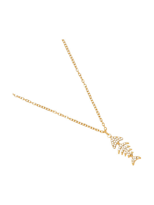 Papoulidis Jewellery Necklace Made of Gold Plated Steel Papoulidis Jewellery Necklace Made of Gold Plated Steel