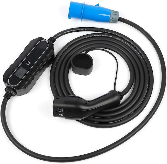 Andaiic Elektroauto-Ladestation-Kabel Blau Einphasig Steckdose 7.4kw 32a Typ 2