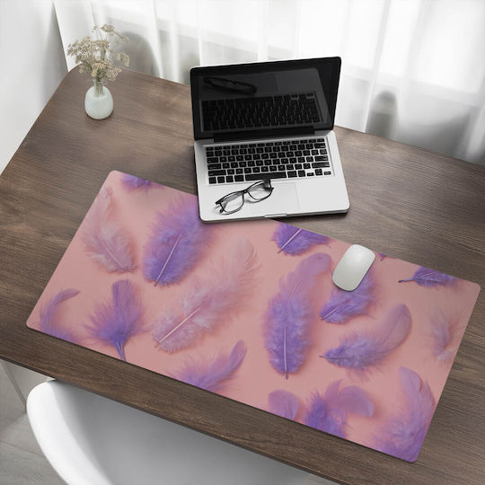Modern Protective Keyboard Desk Pad Pen Pastel Background 100x50 cm