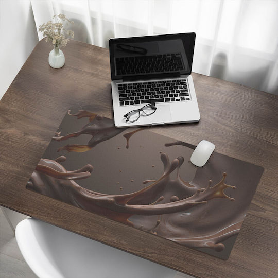 Covoraș Antiderapant Pentru Birou Jocuri Din Vinil Chocolate Wave 90x45 Cm