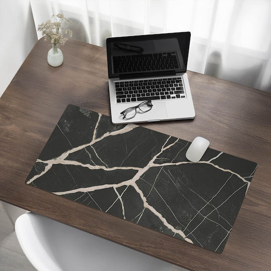 Bloc De Birou Tastatură Accesorii Vene De Marmură 90x45 Cm
