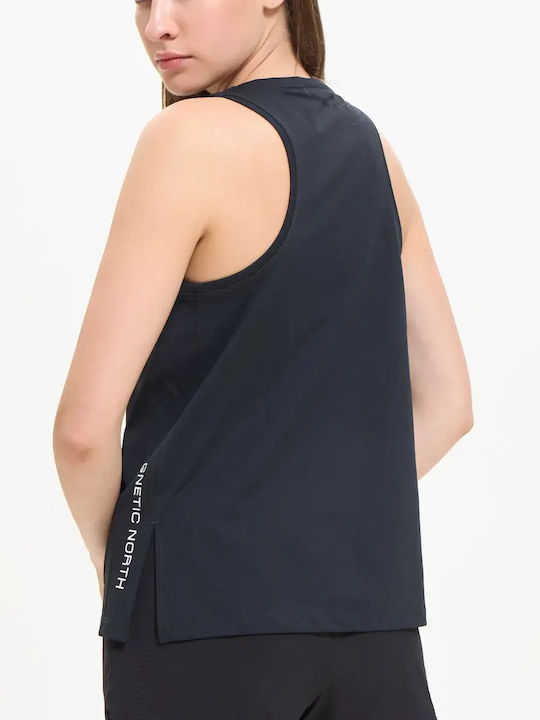 Damen Sport Top Ärmellos Schnell Trocknend Schwarz