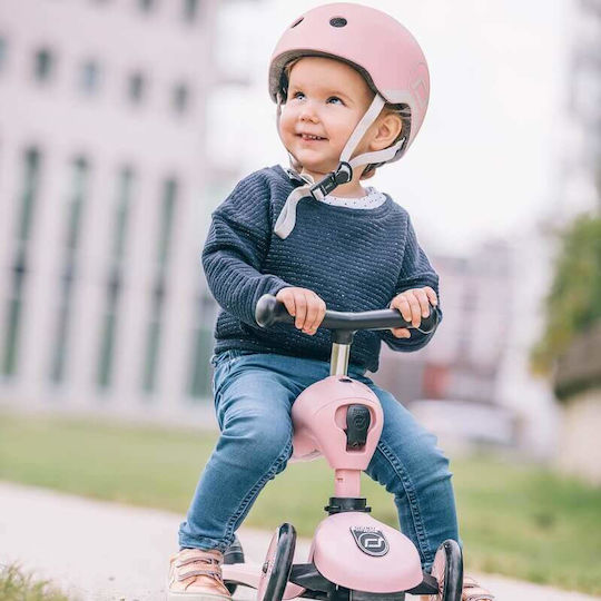 Scoot & Ride Kinderroller Highwaykick 1 & Kranos XXS Rosa 3-Rad mit LED-Beleuchtung für 5+ Jahre Rossa