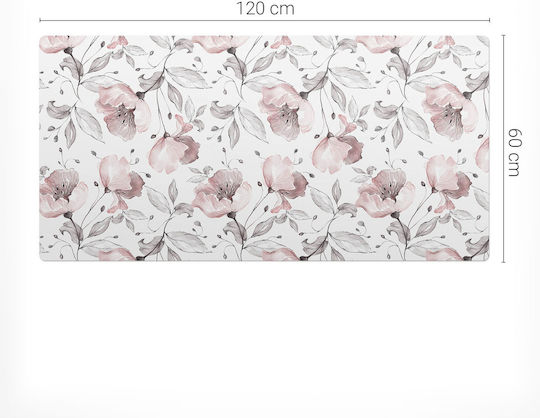 Μοντέρνο Χαλί Γραφείου Εργασία Απόσταση Vintage Floral Pattern 120x60 Εκ