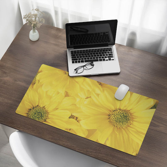 Covoraș Antiderapant De Protecție Pentru Birou Cu Model Floarea Soarelui 90x45 Cm