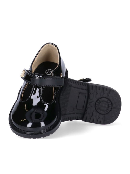 Kids Sneakers with Hoop & Loop Closure Black