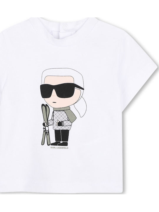 Kids Sweatpants Set With Jacket Khaki/White/Black 3 Pieces