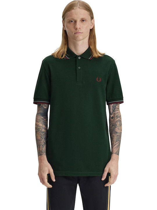Twin Tipped Polo Herrenblusen Kurzarm Grüne