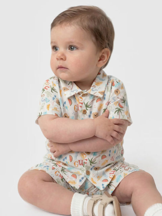 Kids Set with Shorts Summer 2 Pieces White