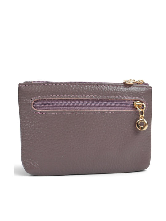 Damenbrieftasche Leder Lila