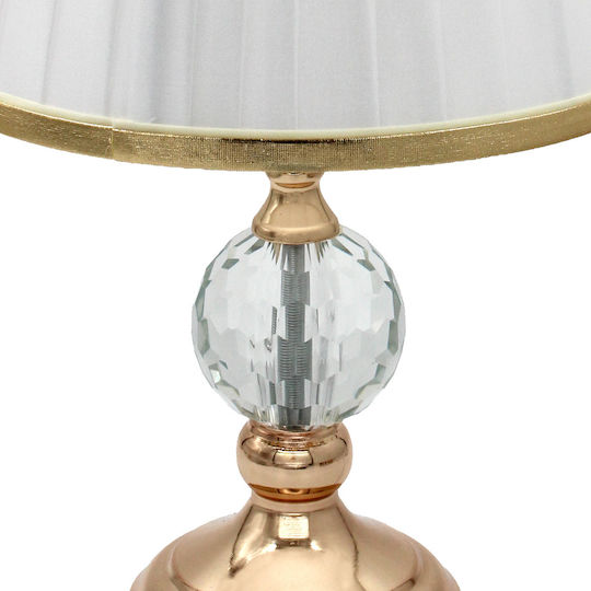 Keskor Metallisches Tischlampen Für E27 Fassung Mit Gold Hut Und Basis