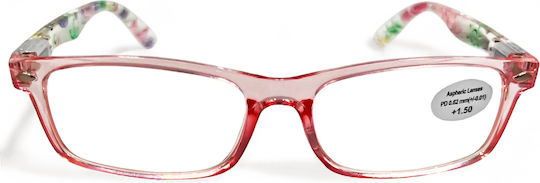 Optosquad Women Reading Glasses +1.75 In Pink Colour 7786-4
