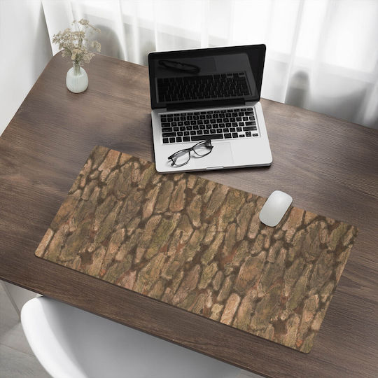Eleganter Dekorativer Schreibtischunterlagen Natürliche Baumrinde 90x45 cm