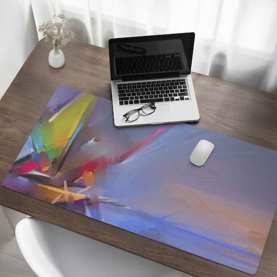 Vinyl Desk Pad Abstract Brushstrokes 120x60 Cm