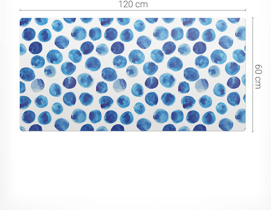 Covoraș Decorativ Pentru Birou Muncă Studiu Buline Acuarelă 120x60 Cm