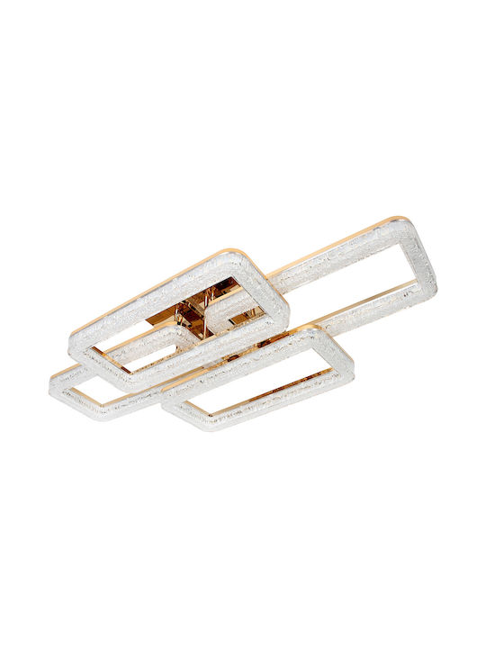 Keskor Plafonieră de Tavan 80cm Aurie cu LED Integrat
