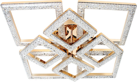 Keskor Keskor Deckenleuchte 57cm Gold mit Integrierte LED