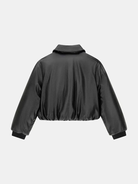 Kids Bomber Short Black