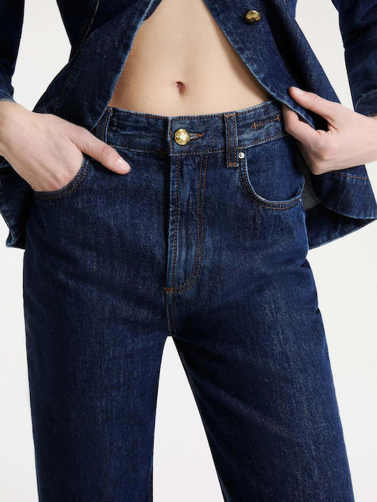 High Rise Women's Jeans Pants in Mom Fit