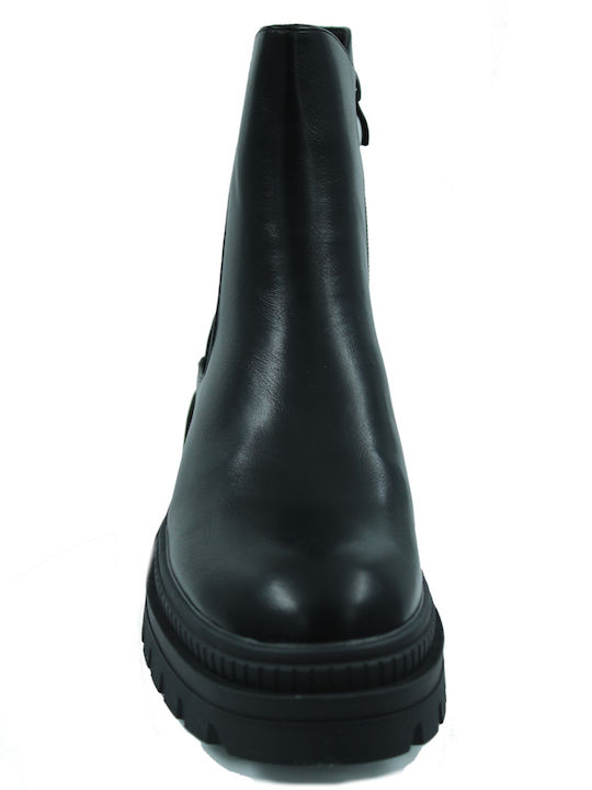 Leather Women's Chelsea Ankle Boots Black