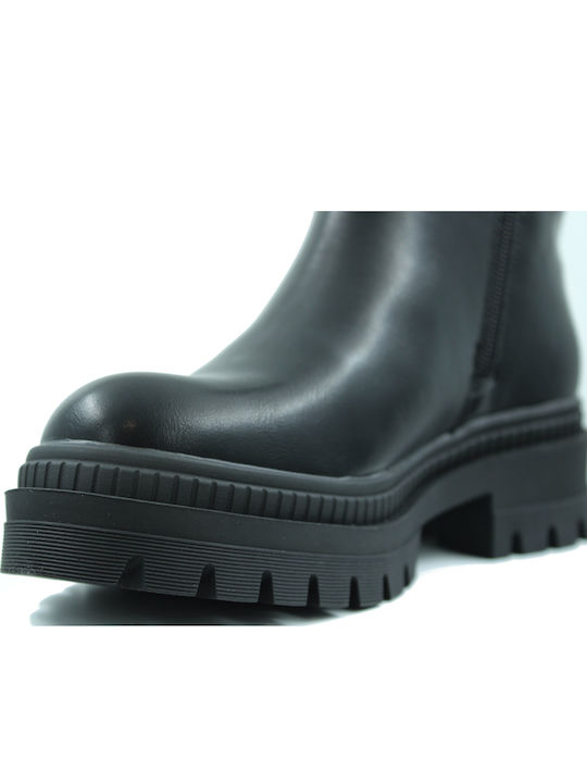 Leather Women's Chelsea Ankle Boots Black