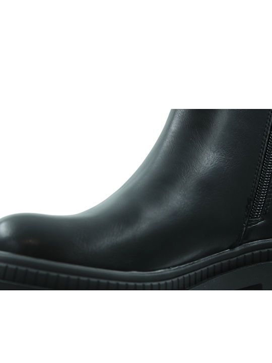 Leather Women's Chelsea Ankle Boots Black