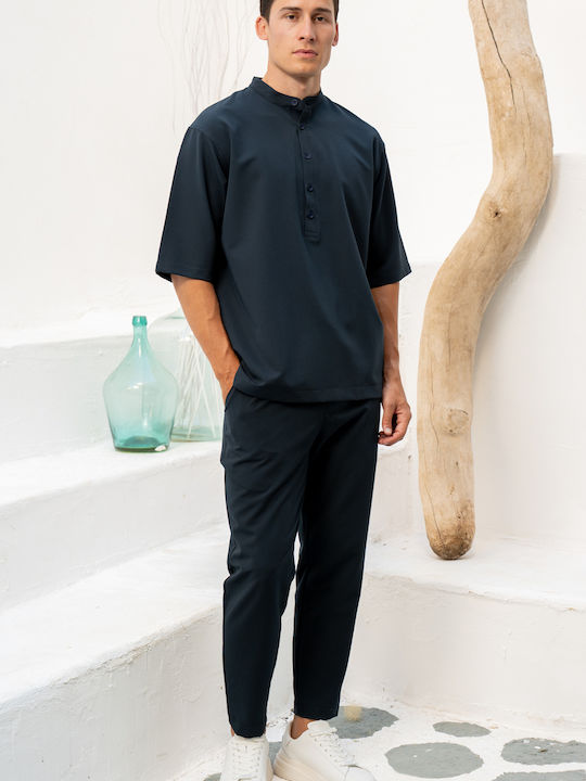Fanco Long Sleeve Overshirt Blue