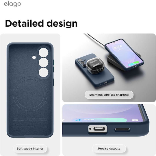 Elago Силиконов заден калъф Син (Galaxy S26)