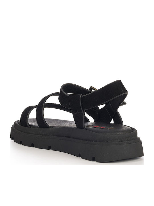 Sommer Damenplattformen Schwarze