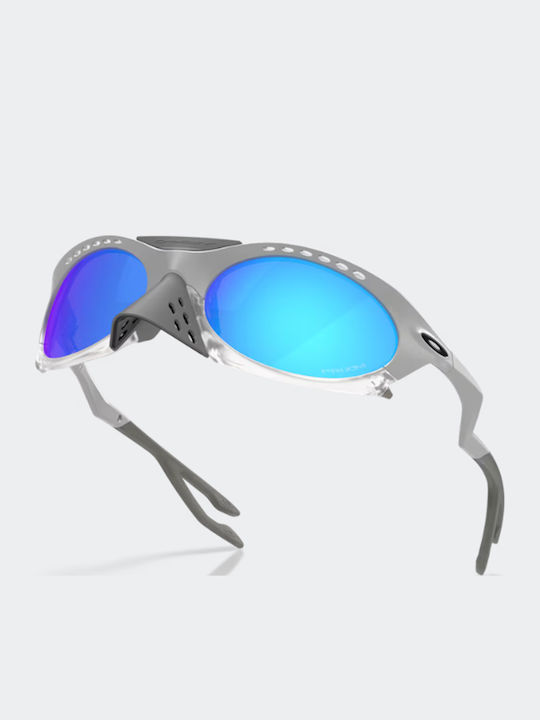 Oakley Plantaris Damen Sonnenbrillen mit Silbernem Rahmen