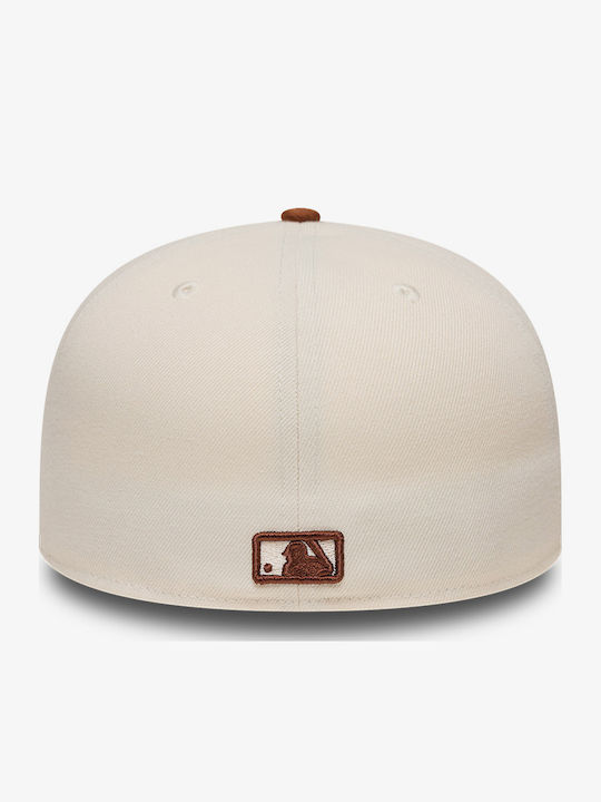 New Era Men Mlb League Essential 59fifty Fitted Cap Light Beige 60951074