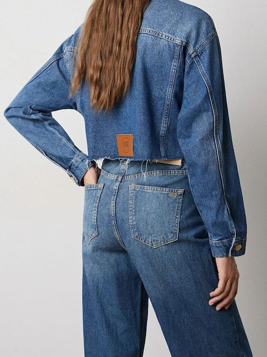 Jachetă Dama Din Denim Albastru