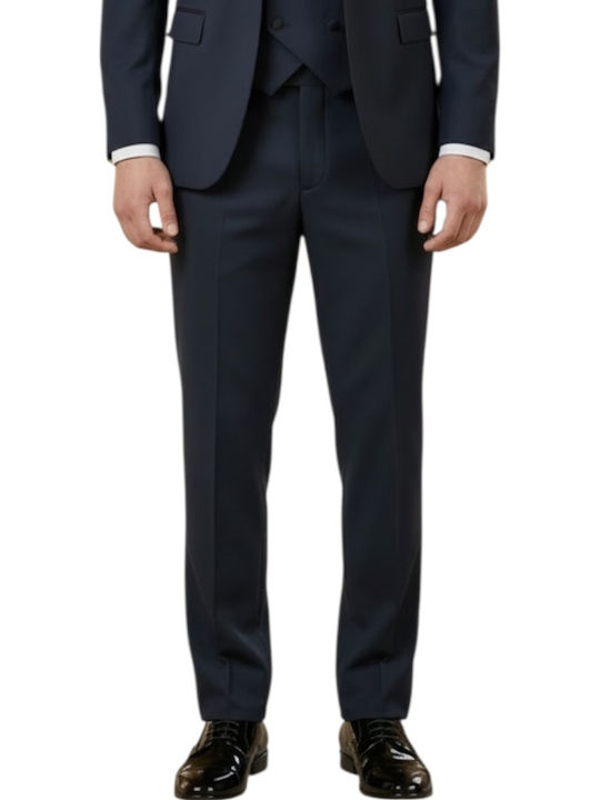 Men's Groom's Suit with Vest Navy