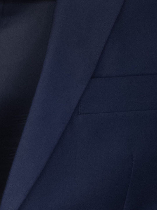 Ανδρικό Κοστούμι με Κανονική Εφαρμογή Blue