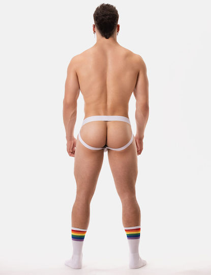 Barcode Berlin Ανδρικό Εσώρουχο Jockstrap Λευκό