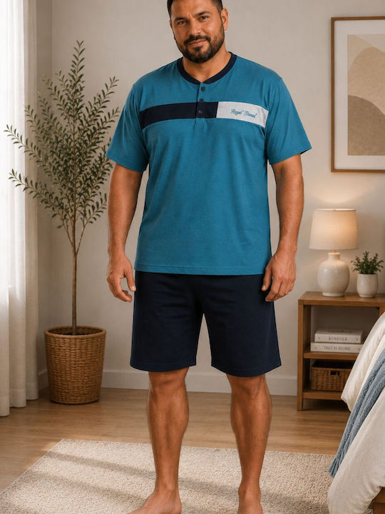 Rimoli Plus Size Summer Men's Cotton Pyjamas Veraman