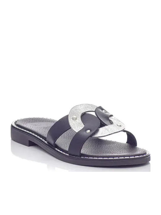 Damen Flache Sandalen Anatomisch in Schwarz Farbe