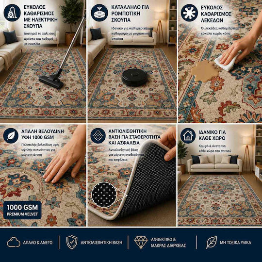 Covor Antiderapant 160x220cm Gri