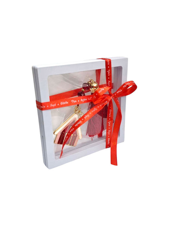 Kalliopi Silver Tabletop New Year's Lucky Charm Home Red 2027