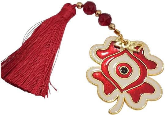 Kalliopi Silver Tabletop New Year's Lucky Charm Red Eye 2027 Kalliopi Silver Tabletop New Year's Lucky Charm Red Eye 2027