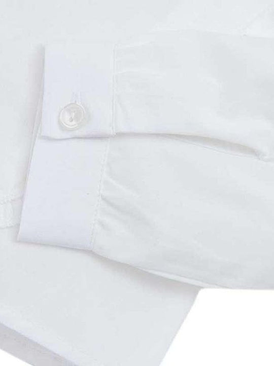 Tricou Pentru Copii Cu Mânecă Lungă Alb